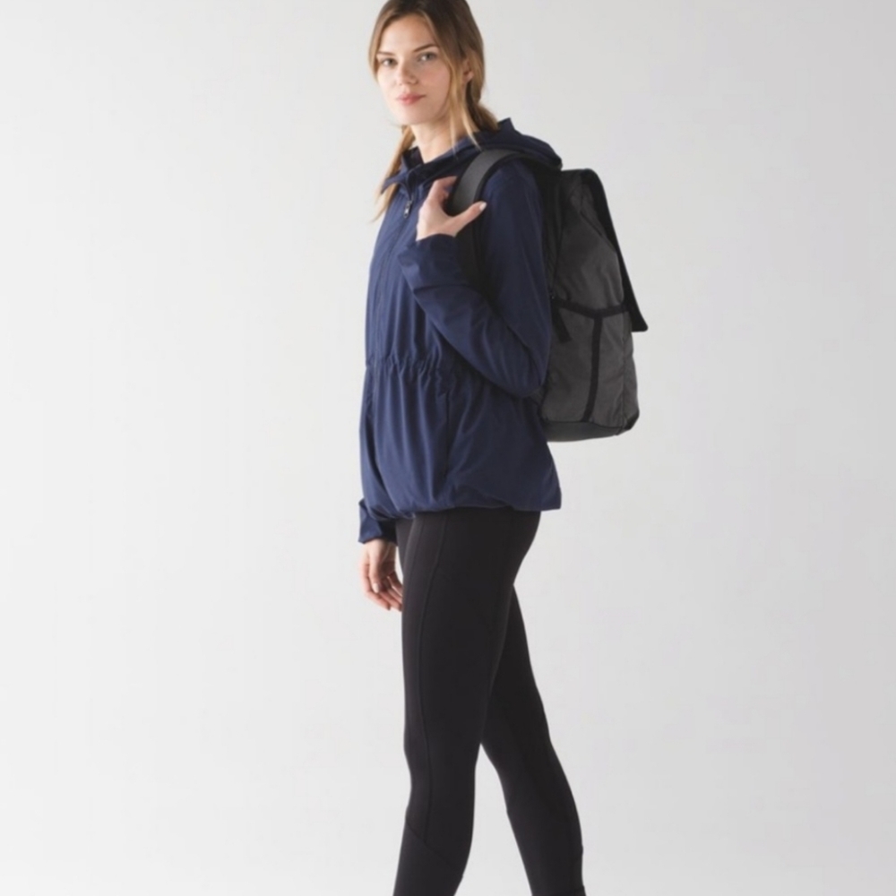 Lululemon Belle Jacket Navy Blue Full Zip Hoodie Size 4 Fall Jacket Windbreaker - Picture 10 of 10